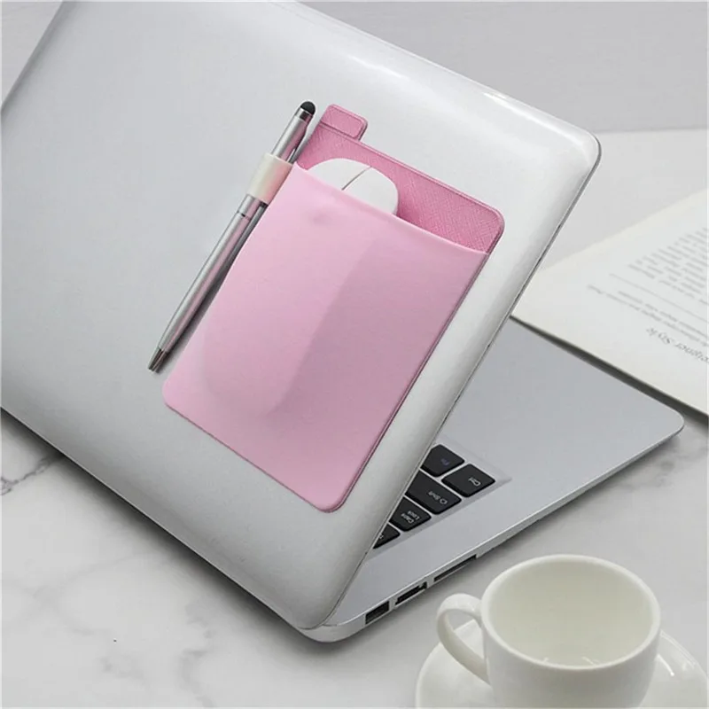

Mouse Holder Pouch Portable Laptop Adhesive Mini Glove Bag Digital Accessories Home Casual Storage Bag Freely Pasted Reuse