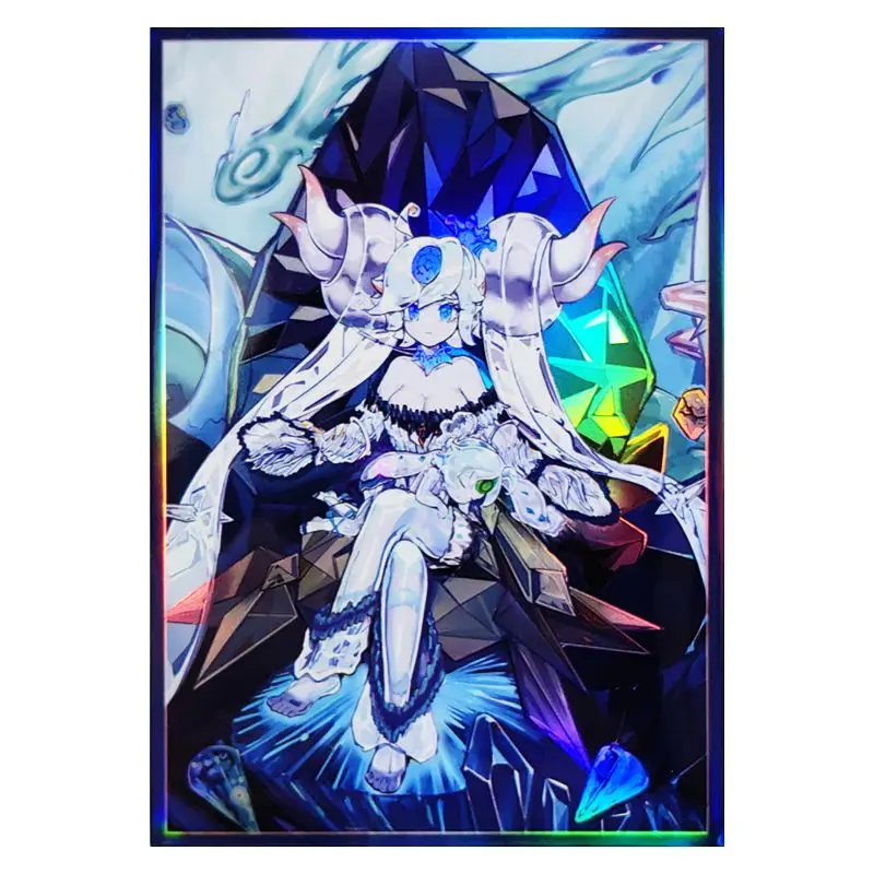 50 шт./комплект Yu-Gi-Oh! Флэш-карты рукава айснефрит Aegirine Rahn YGO Аниме игровая