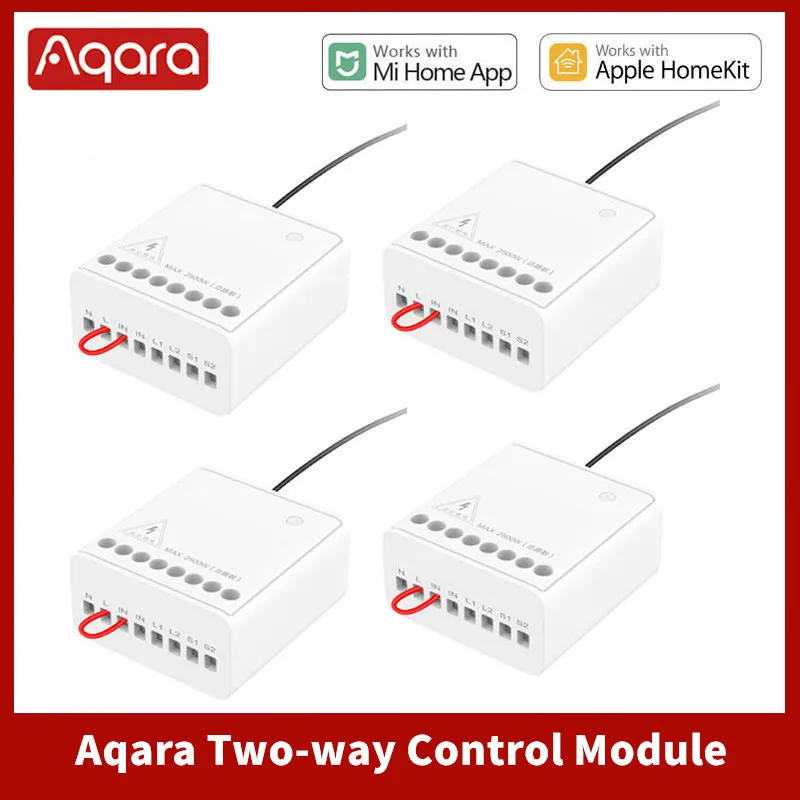 

Aqara Two-way Control Module Zigbee Wireless Relay Switch Controller Smart Timer 2 Channels Work With Xiaomi Mi Home Homekit APP