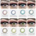 Цветные контактные линзы EYESHARE для глаз, 2 шт., ежегодные контактные линзы голубого цвета для глаз, красота, фотокосметические цветные линзы