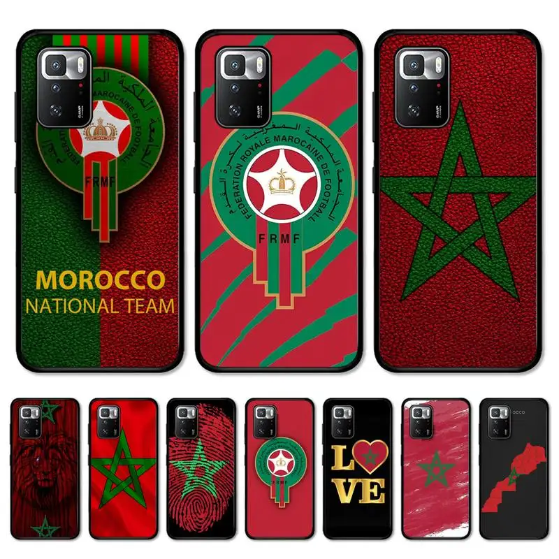 

Morocco Flag Phone Case For Redmi Note 8A 7 5 Note8pro 8T 9Pro note 6pro Funda Capa