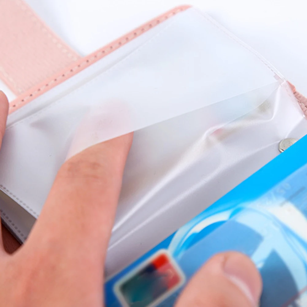 24 Bits Credit Card Holder Business Bank Card Pocket Pu Large Capacity Card Cash Storage Clip Organizer Case ID Holder Pouch