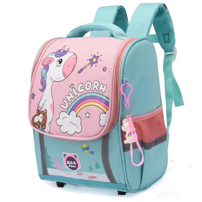 S For Boys 1-3 Grade Cartoon Orthopedic Waterproof Backpack Kindergarten School Bag Mochila Escolar