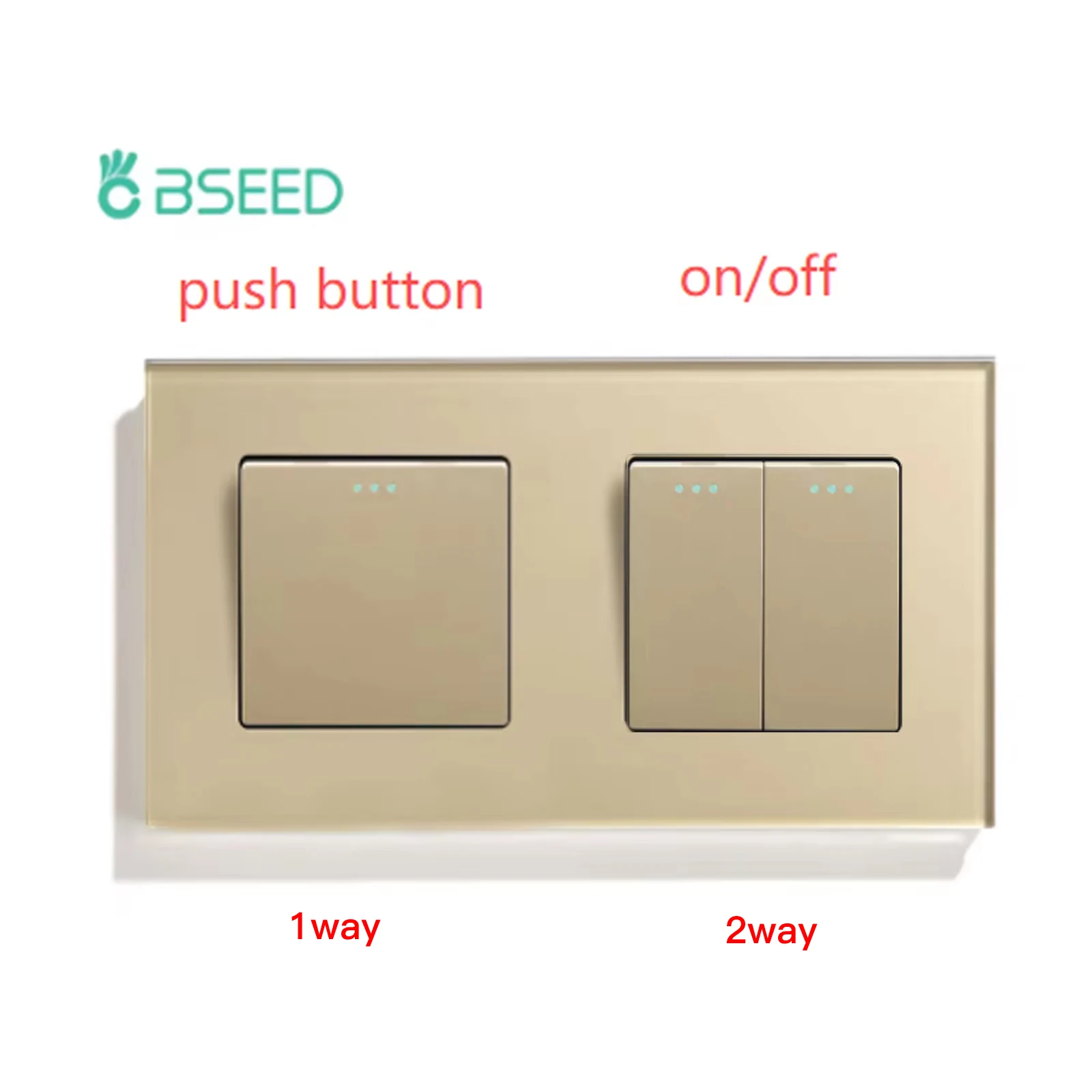 

Переключатель затвора BSEED Zigbee, двойные умные жалюзи с сенсорным управлением, управлением голосом и управлением через приложение Google Alexa