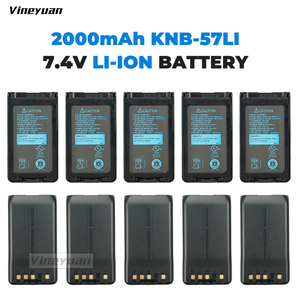 10 шт. KNB-35L 2000 мАч сменный аккумулятор для Kenwood TK-3360 TK-3160 TK-2170 KNB-57L TK-2360 NX-220 NX-320 Радио KNB-35L KNB-55L