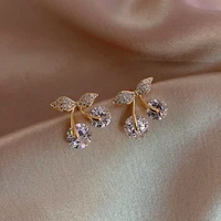new arrival petite cherry delicate stud earrings for women gifts