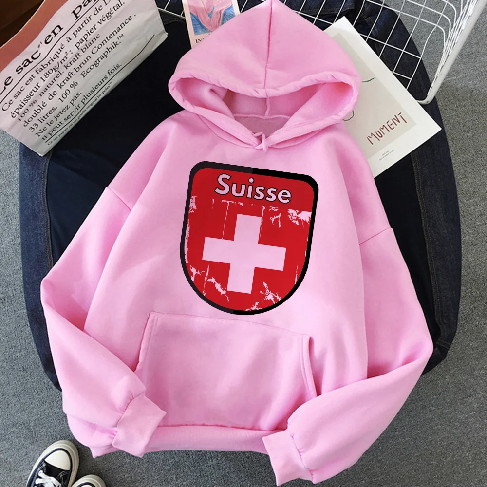 

Suisse hoodies women gothic Winter Korean style aesthetic Hood sweater female japanese clothes