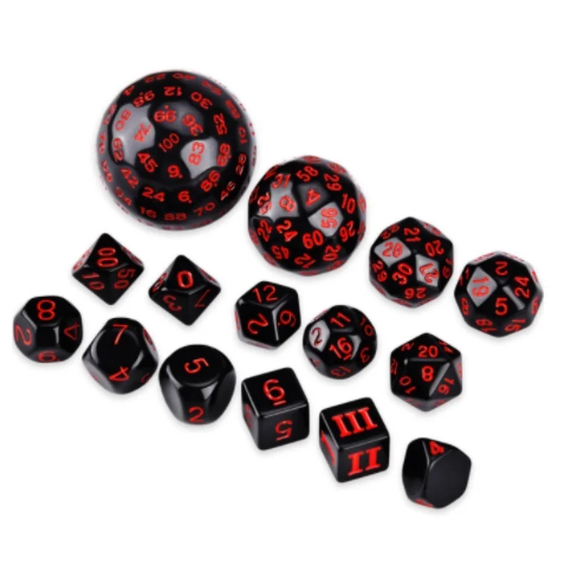 15 шт./компл. Многосторонние кости цифровые игральные Беговая группа