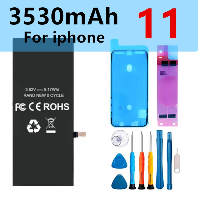 

For Apple SE2 6 7 8 Plus 10 11 X Xr Xs Max Replacement Batteries For iPhone 6S High capacity phone Battery Brand New