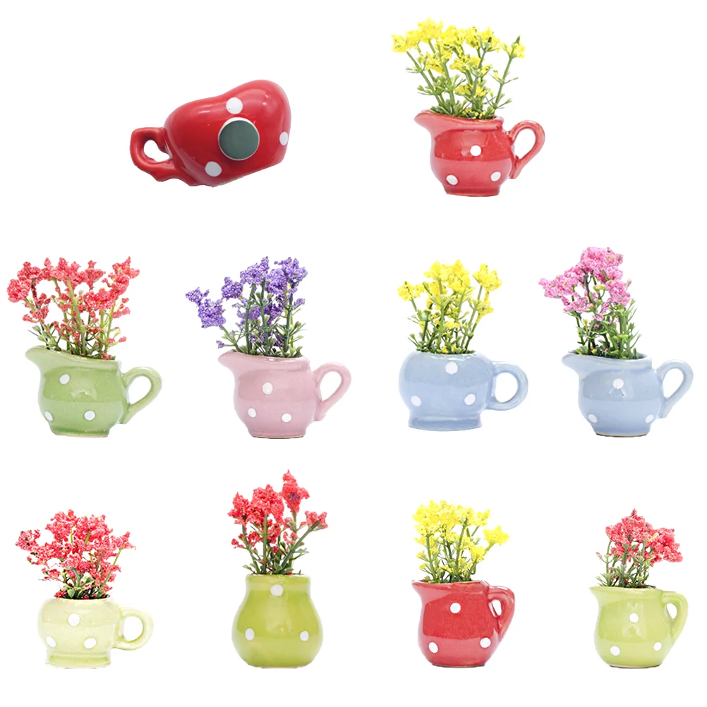 

Magnets Fridge Refrigerator Magnet Whiteboardstickerpot Pvc Decor 3Dceramic Decal Kitchen Fruit