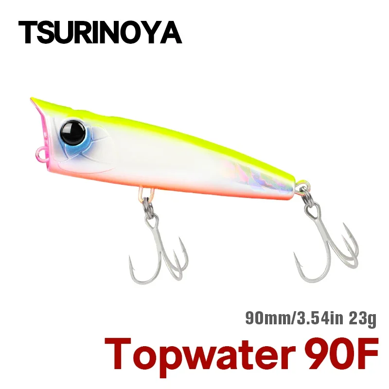 Фото 90 мм 23 г Topwater Popper 90F DASHER искусственная пузырьковая рыболовная приманка Saltwtaer высокая прочность Seabass Hard модель наживки №1