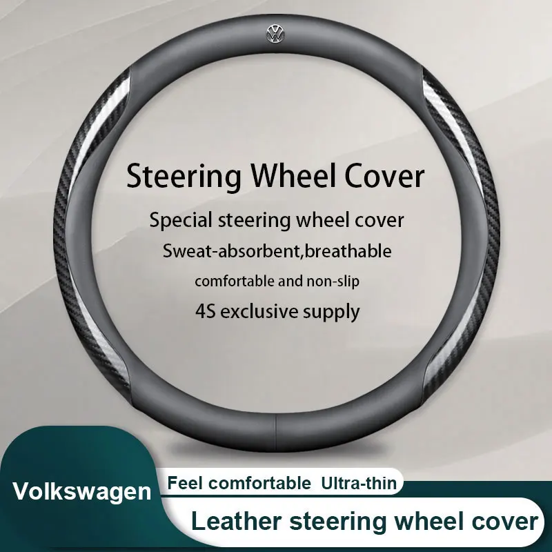 

Автомобильный новый кожаный защитный чехол на руль, устойчивый для Volkswagen VW Golf 7 Mk7 Polo Jetta Passat Tiguan Gti Gte
