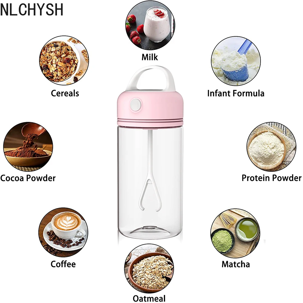 

380ML Electric Protein Shaker Bottle Mixer Coffee Milk Stirring Cup Portable Automatic Mixing Cups for Men Women BPA-free Batt