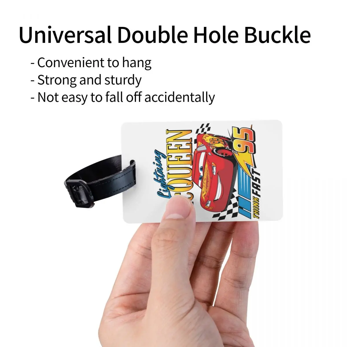 Молния Маккуин мультфильм багажная бирка Личная Обложка имя удостоверение