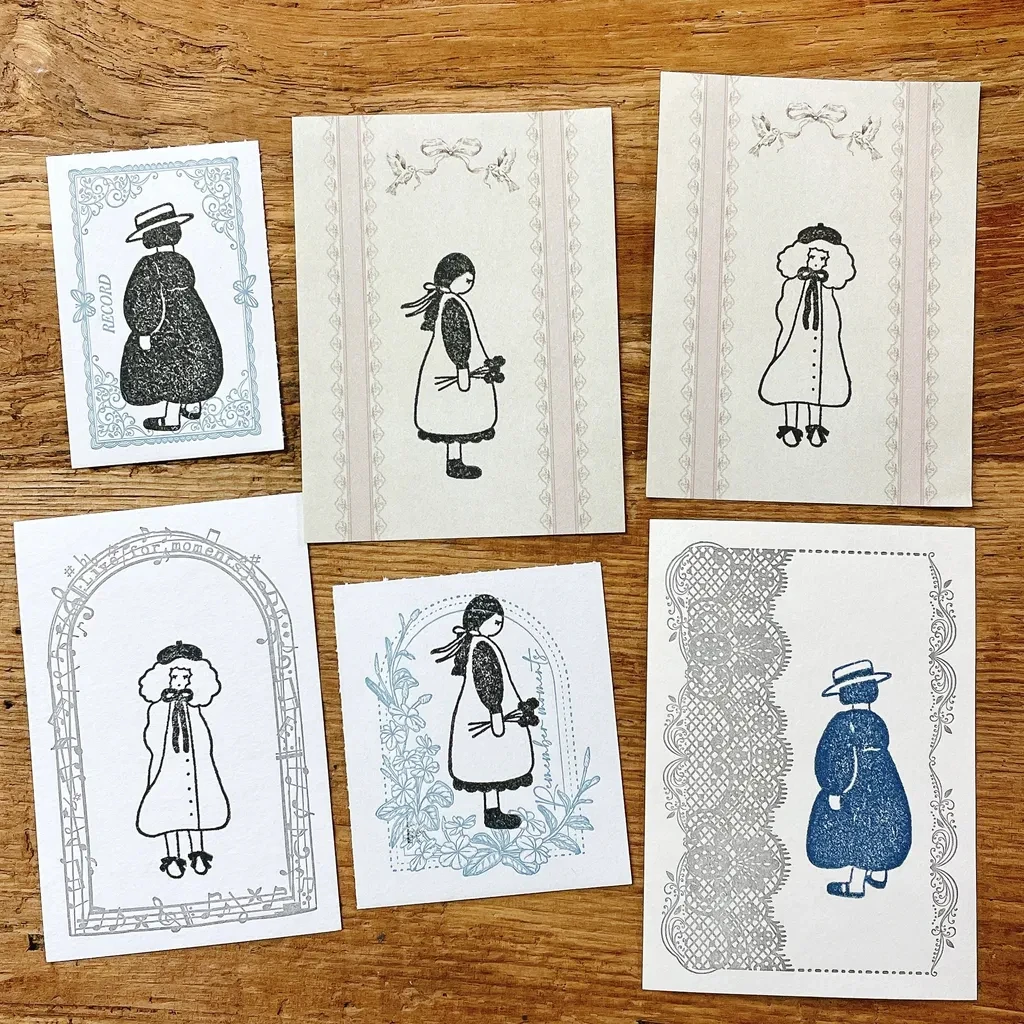 63penhouse X Hairmo винтажный резиновый штамп Маленькое счастье для DIY Скрапбукинг