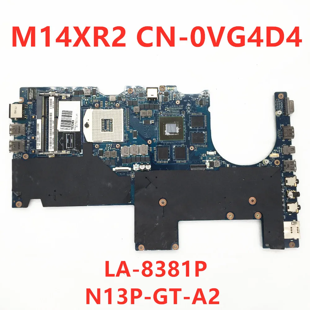 

Высококачественная материнская плата для ноутбука M14XR2 M14X R2, материнская плата для ноутбука CN-0VG4D4 0VG4D4 VG4D4 LA-8381P DDR3 N13P-GT-A2 SLJ8C 100% протестирован