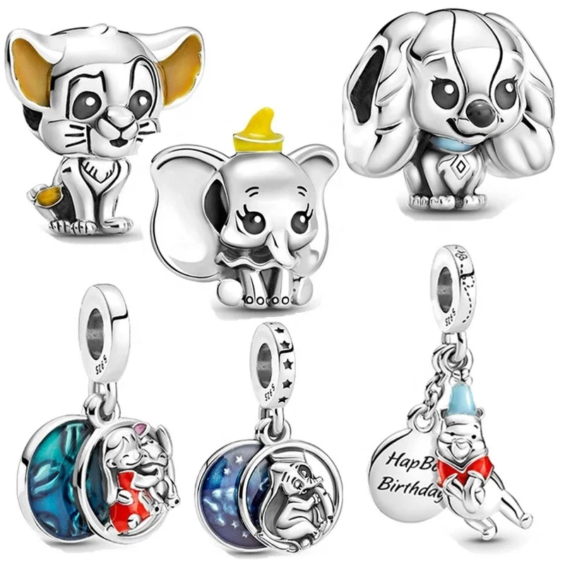 

2021 new style bracelet jewelry women's making silver bracelet charm beads original Pan family DIY love tag