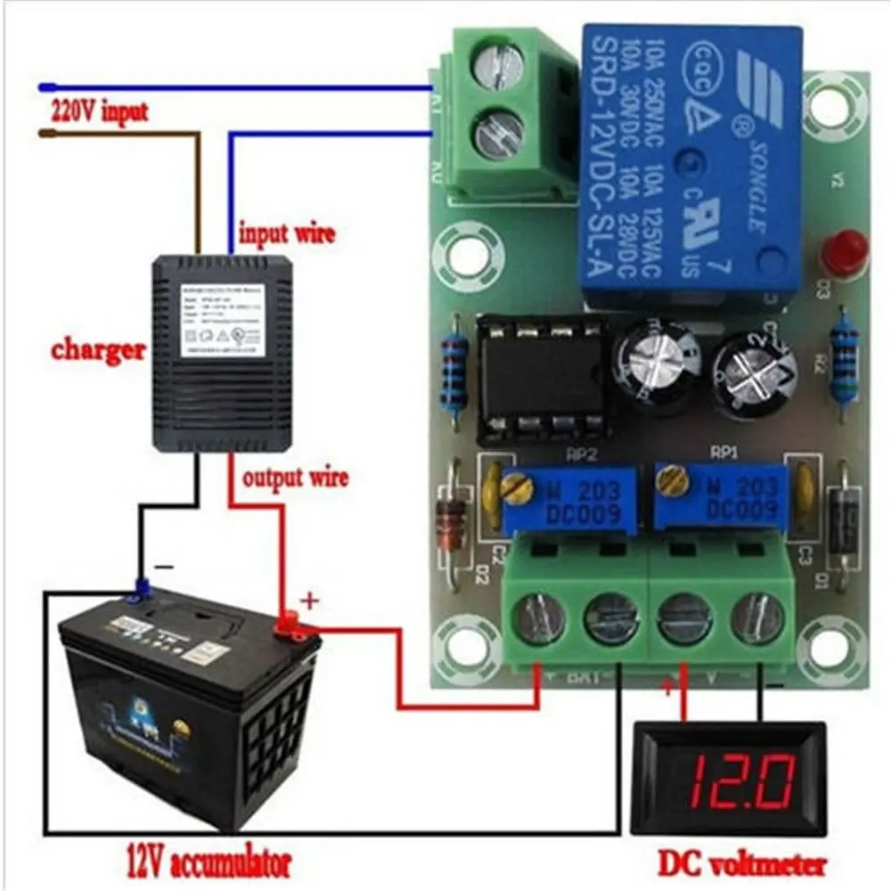 

Durable 12V Control Switch XH-M601 Charger Module Battery Protect Board Power Supply Controller Battery Charging Board