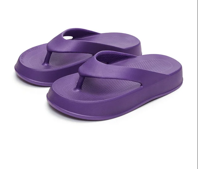 UTUNE Flip Flops Women and Men Summer Shoes Outdoor Slippers EVA Rubber Platform  Beach Slides With Thick Cushion Non-slip