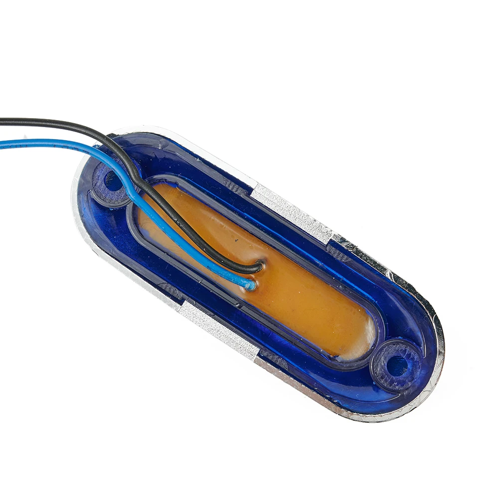 

4LED Truck Side Blue Light Side Marker Truck Trailer Van Lights 3.5 X 1.1 X 0.78 In 12-24V 2 W Waterproof Lamp Accessories