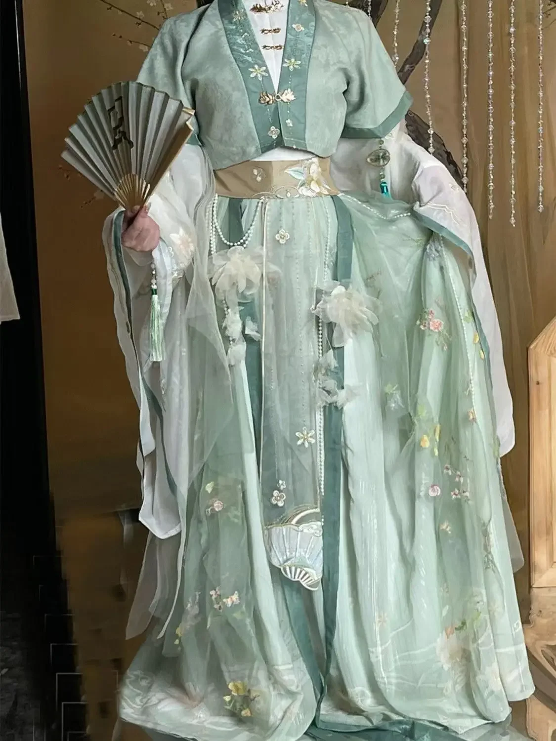 Heaven Official's Blessing Wind Master Qingxuan Косплей TGCF Аниме Tian Guan Ci Fu Hanfu Cyan Birdie Cos Древний костюм