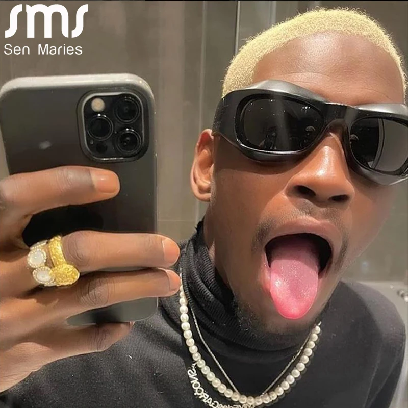 Cyberpunk Y2K солнцезащитные очки новые женские спортивные для мужчин модные кошачий