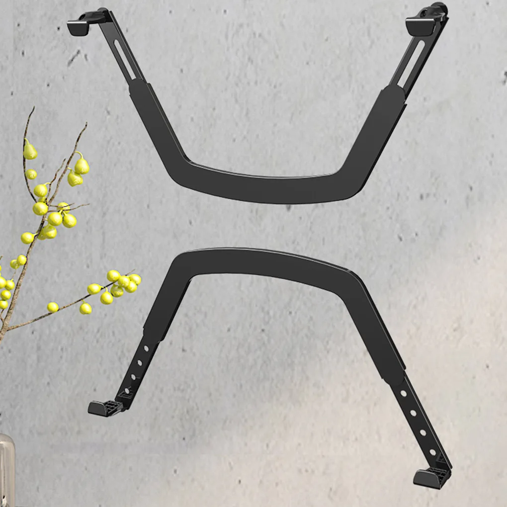 

1 Pair Steel Plate Computer Screen Bracket Universal Nonslip Heavy Duty Replacement Adjustable Monitor Rack Shelf