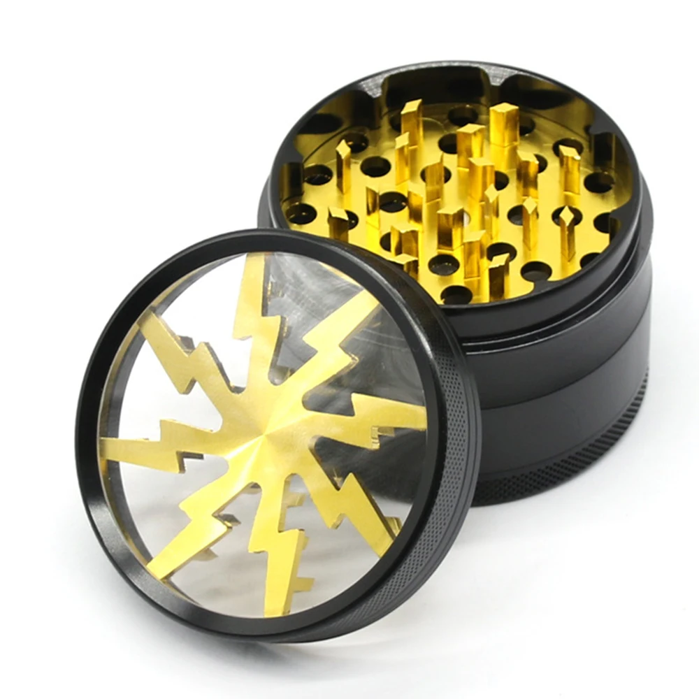 

4-Layer Tobacco Herb Grinder 63mm Grass Spice Weed Grinders Cutter Metal Manual Mills Crusher Machine Smoking Accessories