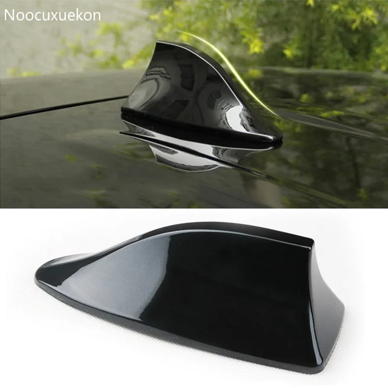 

Universal Car Roof Shark Fin Decorative Aerial Antenna Cover Sticker Base Roof Carbon Fiber Style For BMW/Honda/Toyota