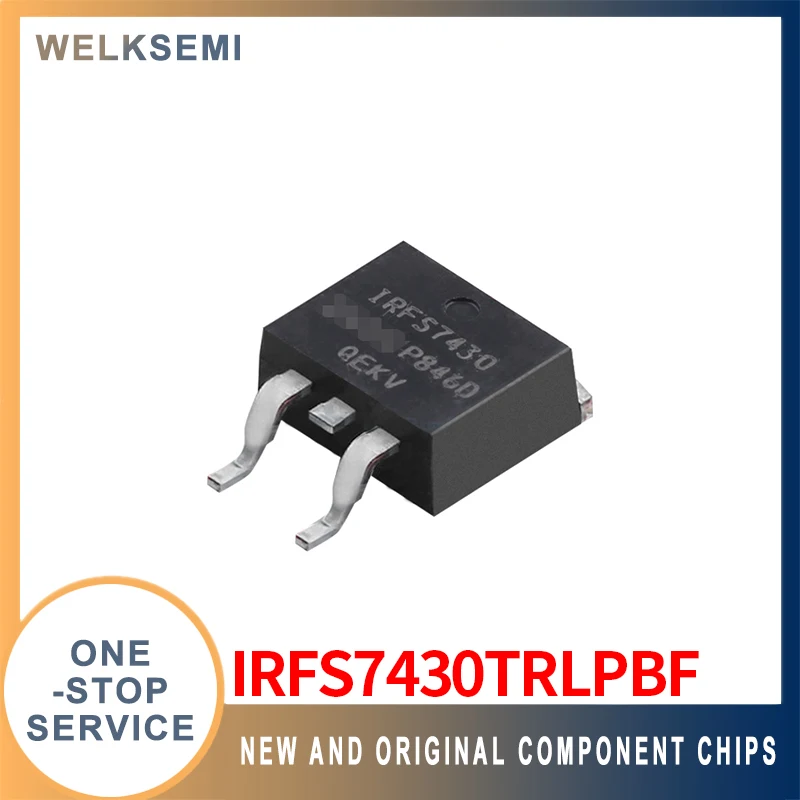 

Транзистор с полевым эффектом IRFS7430TRLPBF D2PAK (MOSFET), абсолютно новый оригинальный Оригинальный стандартный заказ