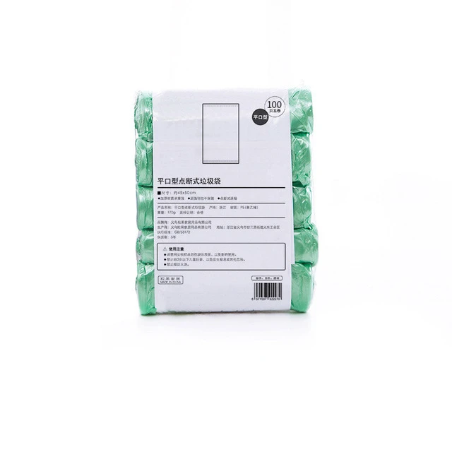 

5 Rolls 100Pcs Household Disposable Trash Pouch Kitchen Storage Garbage Bags Cleaning Waste Bag Plastic Bag