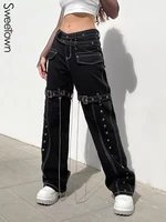 women high waist denim jeans woman stretch slim bell bottom pants retro flare trousers 2020 street fashion pantalones vintage