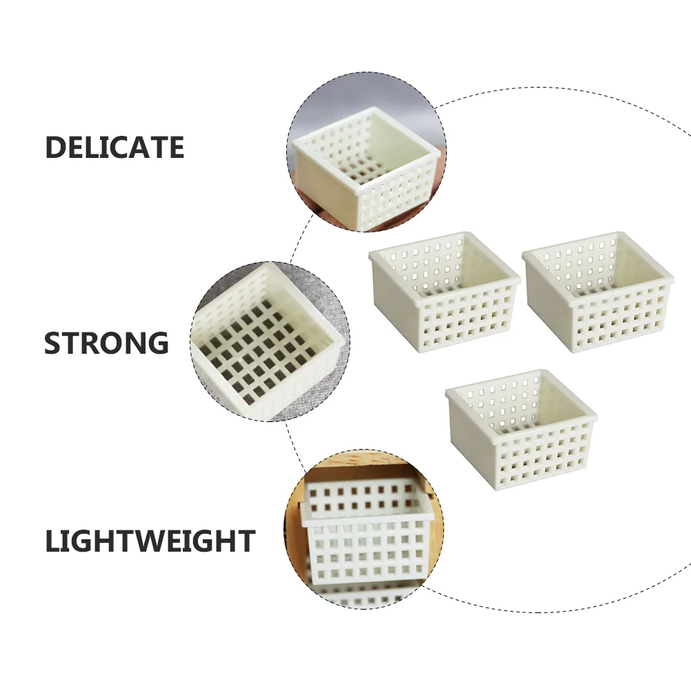 3 шт. раковина для дома корзина кукольного домика корзины с микросценами