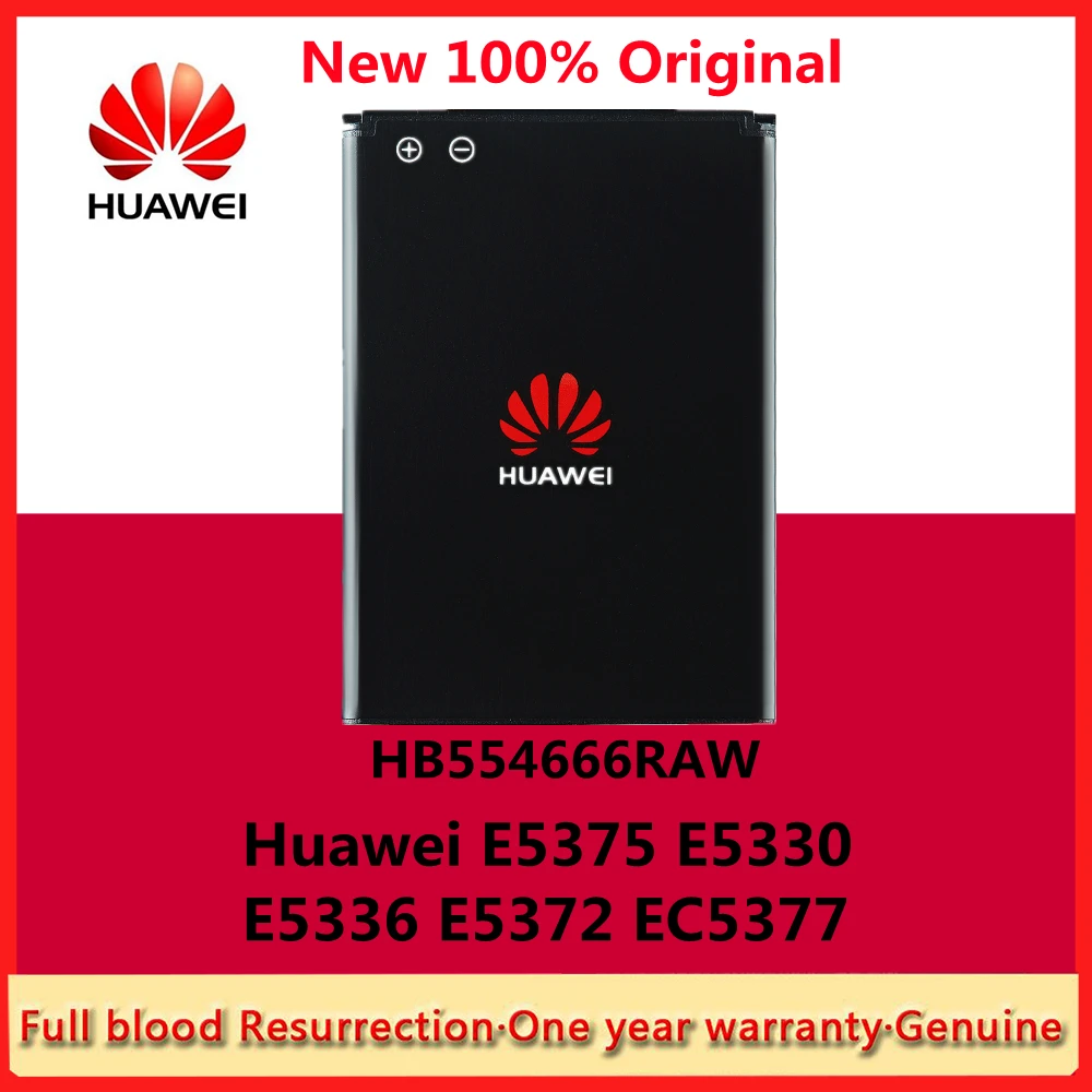 

100% Orginal Huawei HB554666RAW 1780mAh Battery for HUAWEI 4G Lte WIFI Router E5372 E5373 E5375 EC5377 E5330 Batteries