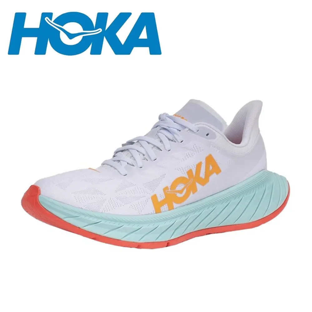 

Original HOKA Carbon X2 Sport Running Summer Flow Orange Breathable Anti Slip Men Women Lifestyle Outdoor Sneaker Top Quality