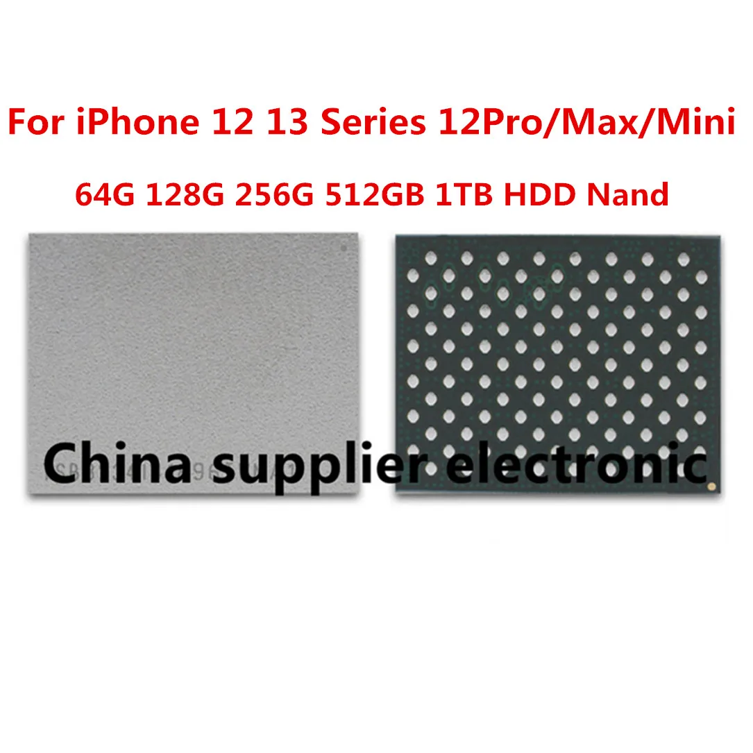 

1pcs 64G 128G 256G 512GB 1TB HDD Nand Flash memory IC chip For iPhone 12 13 Series 12Pro/Max/Mini