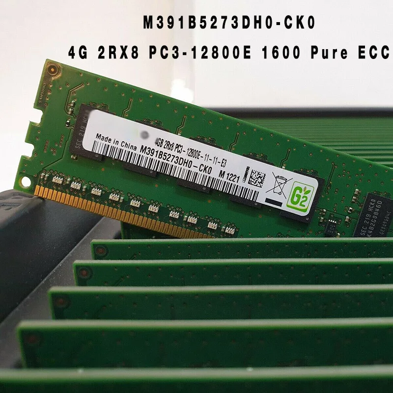 2 шт., 4G 2RX8 PC3-12800E 1600 Pure ECC для серверной памяти Samsung