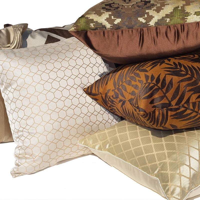 Neoclassical cushion cover Simple Living room lumbar pillow case retro jacquard style pillow cover