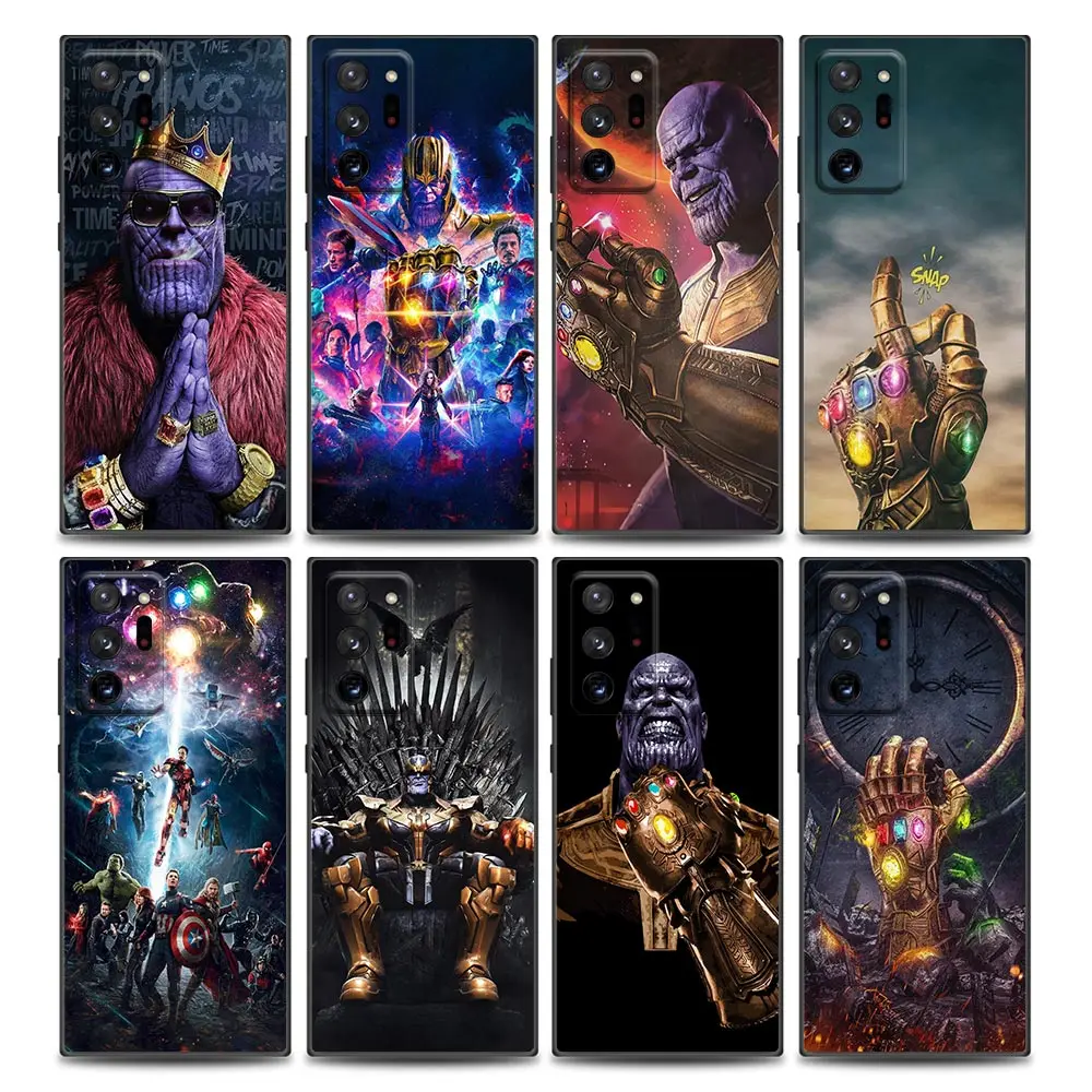 

Marvel Thanos hero Aengers Phone Case for Samsung Note 8 Note 9 Note10 M11 M12 M30s M32 M21 M51 F41 F62 Silicone