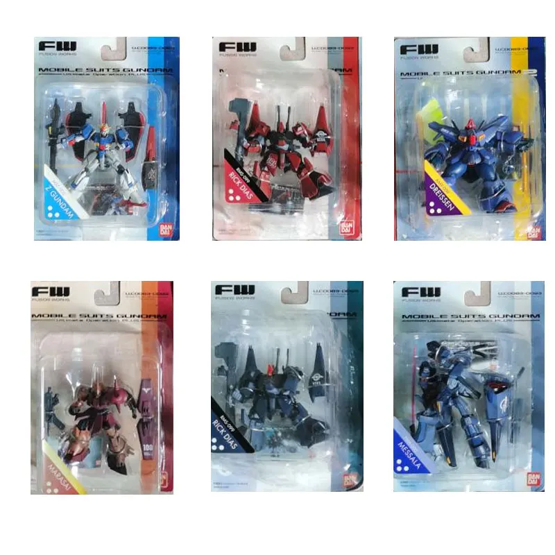 

In Stock Bandai Gundam Anime Card Hanging Toy Plus 1，2 Generation Action Figure Collectible Model Toys Children Birthday Gift