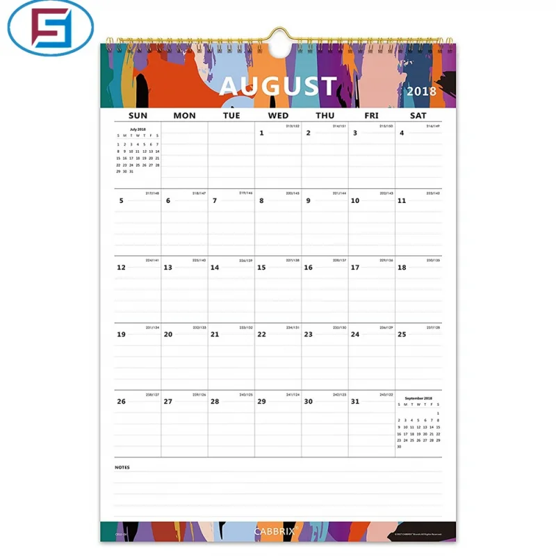

High Quality Custom 2019 Paper 365 Day Wall Calendar Planner Printing.