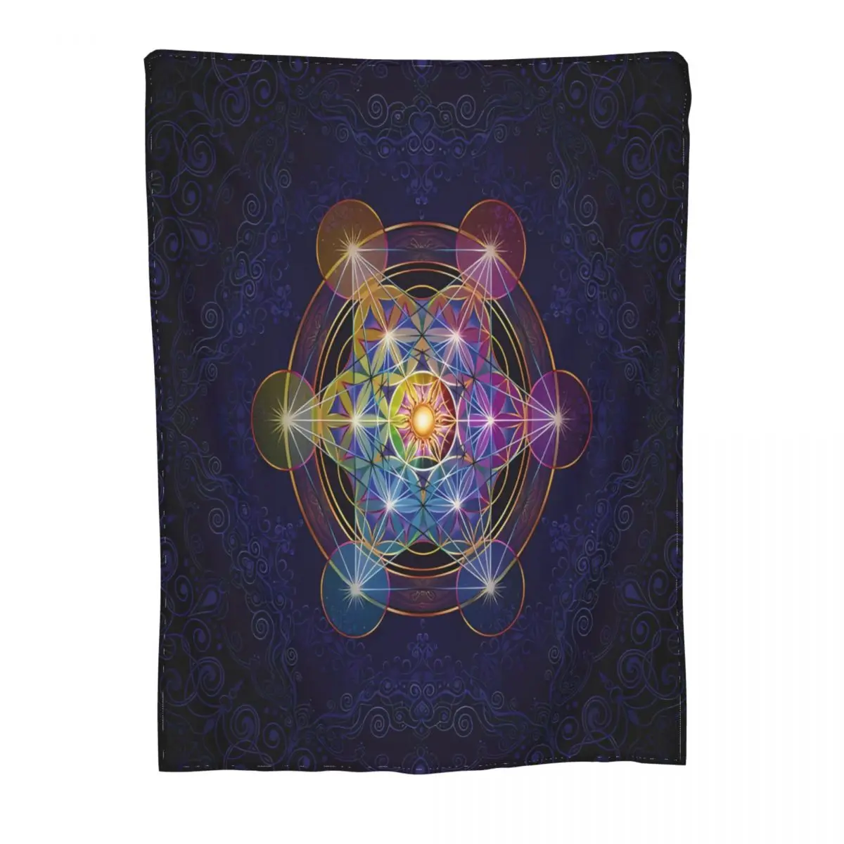 Ультрамягкое Флисовое одеяло Metatron's Cube Merkabah