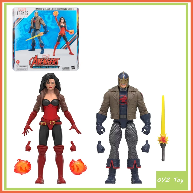 

Genuine Marvel Legends Black Knight & Sersi Avengers 60th Anniversary Beyond Earth'S Mightiest 2-Pack Action Figure Kids Gift