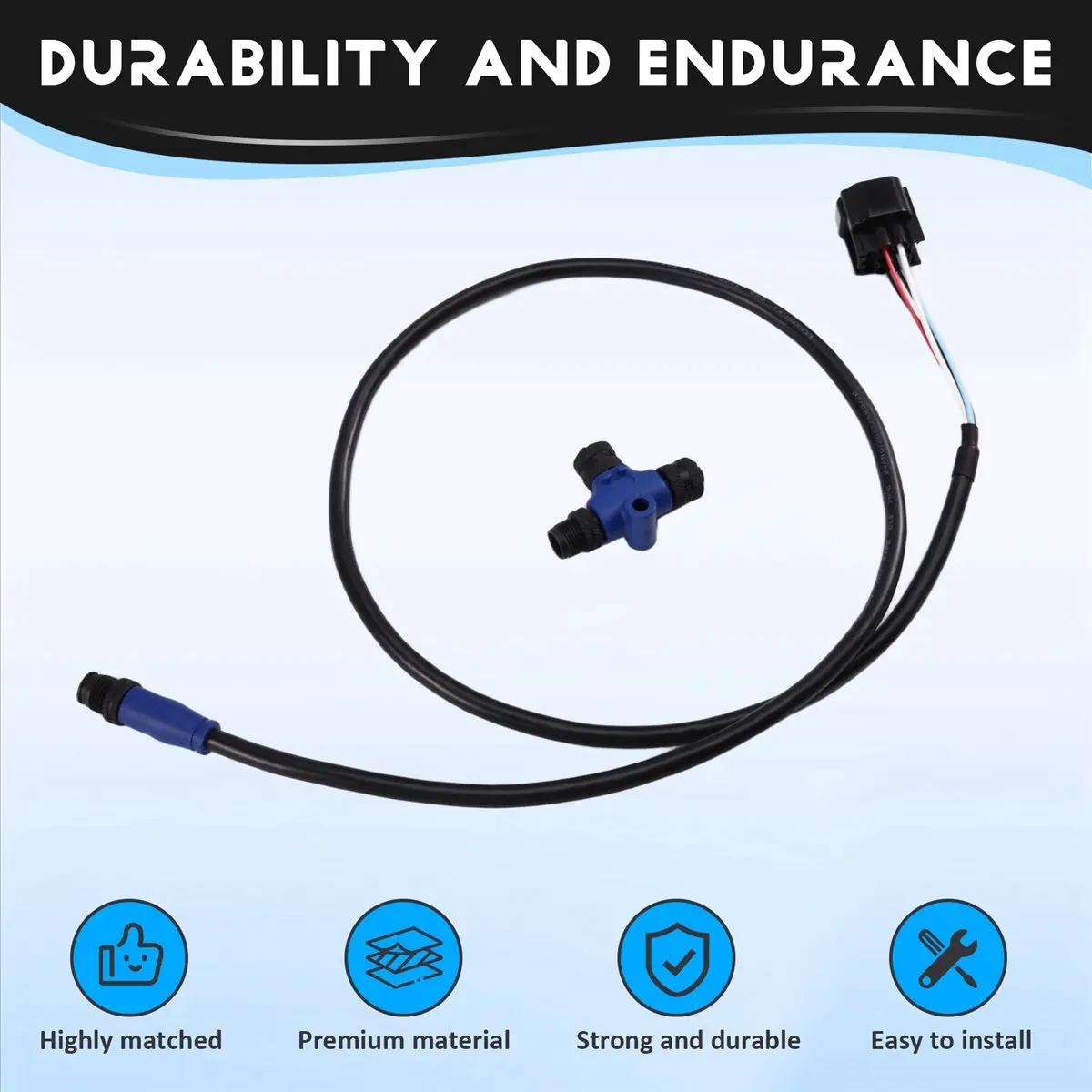 Кабель интерфейса двигателя Besttttt для подвесных моторов Yamaha NMEA 2000, 06653-ZZ3-760HE, 6-контактный, для Lowrance, Simrad, B&G, Navico, Garmin (art.: 3920dbe033998) - 3920dbe033998