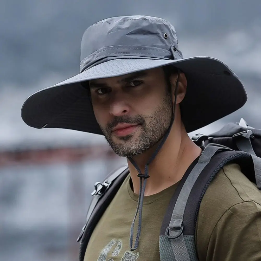 

Chinlon Fishing Hat Sun Hats for Men Anti-UV Sun Mens Sun Hat for Men Fishing Summer Camping Hiking