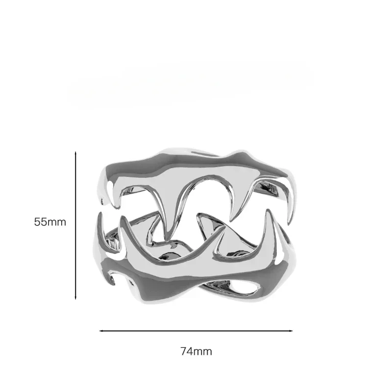 Чехол для Airpods THE OEN с серебряным зубом украшение оригинальный дизайн крутой