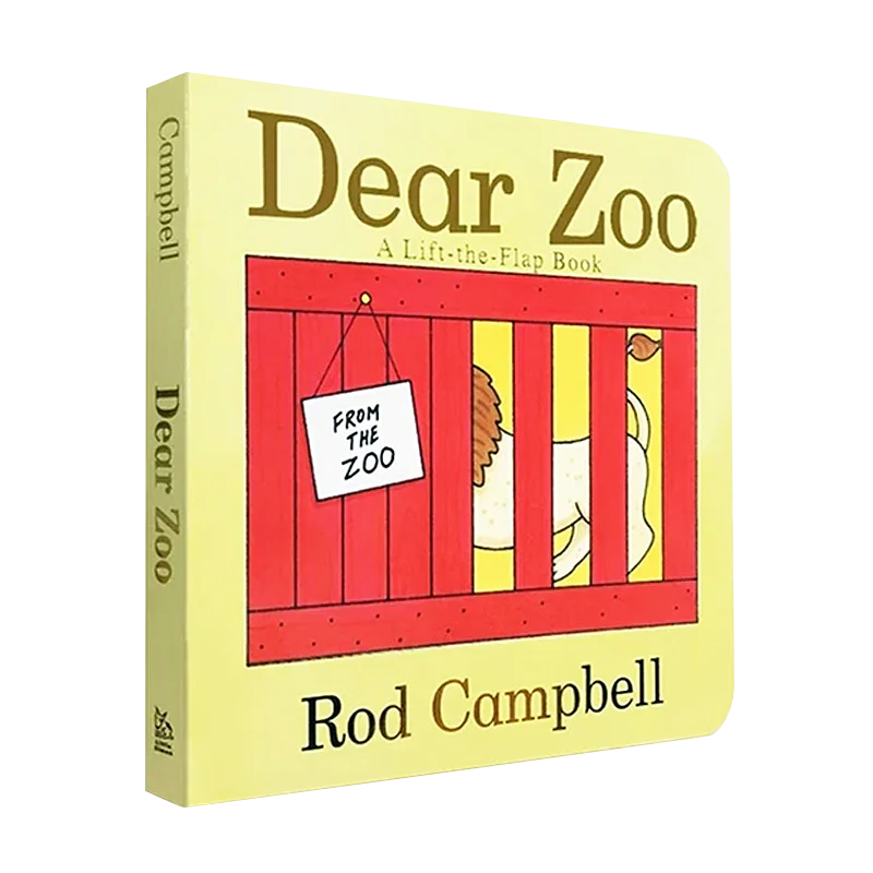 

Уважаемый зоопарк картонная книга для малышей английская книжка с картинками для детей 0-3 лет детские органы флип-книга