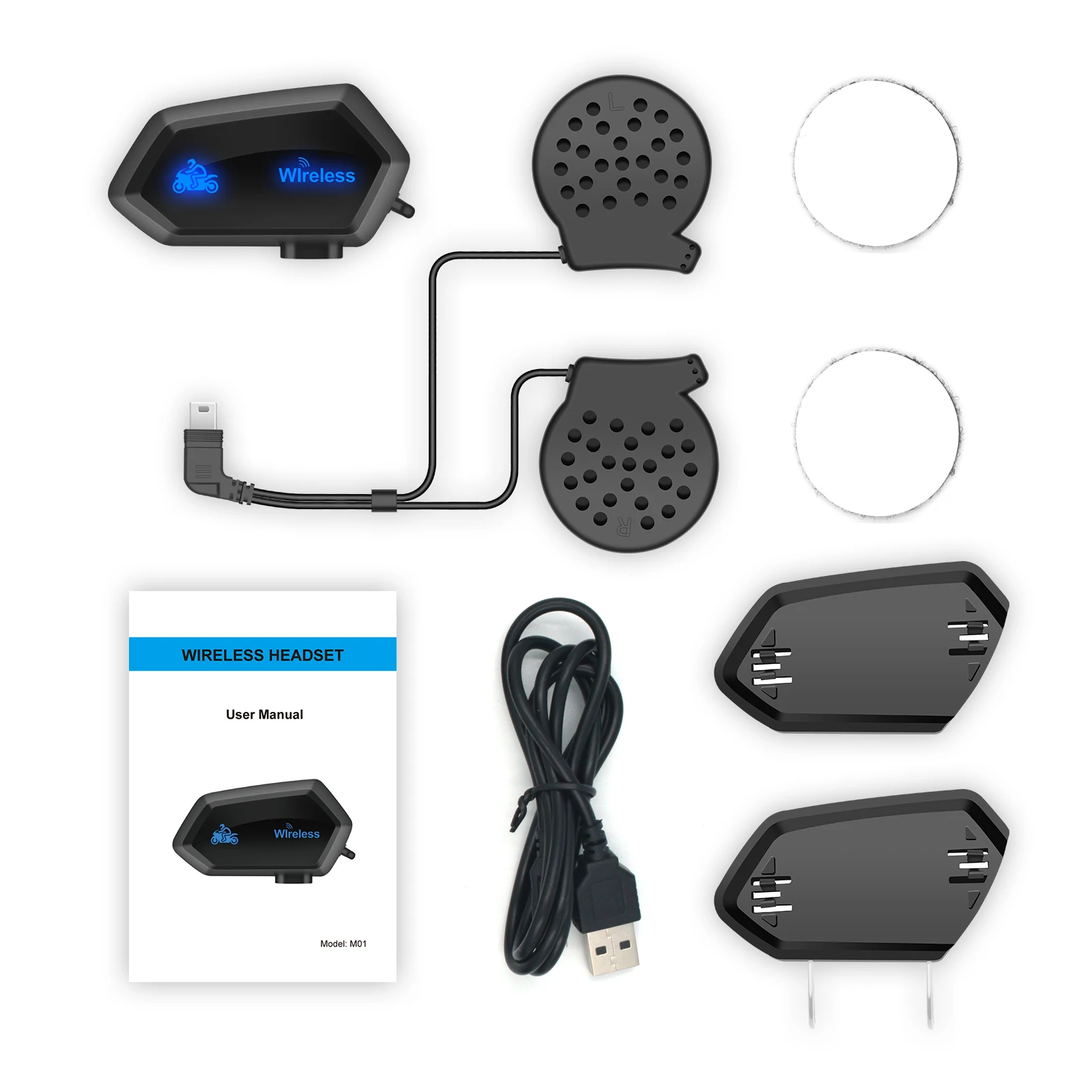 Гарнитура для шлема Moto A1 с микрофоном Bluetooth V4.1 стереонаушники режима свободные