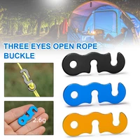 10pcs adjustable camping tent cord rope buckle s type tensioners fastener kit outdoor camping tents securing accessories