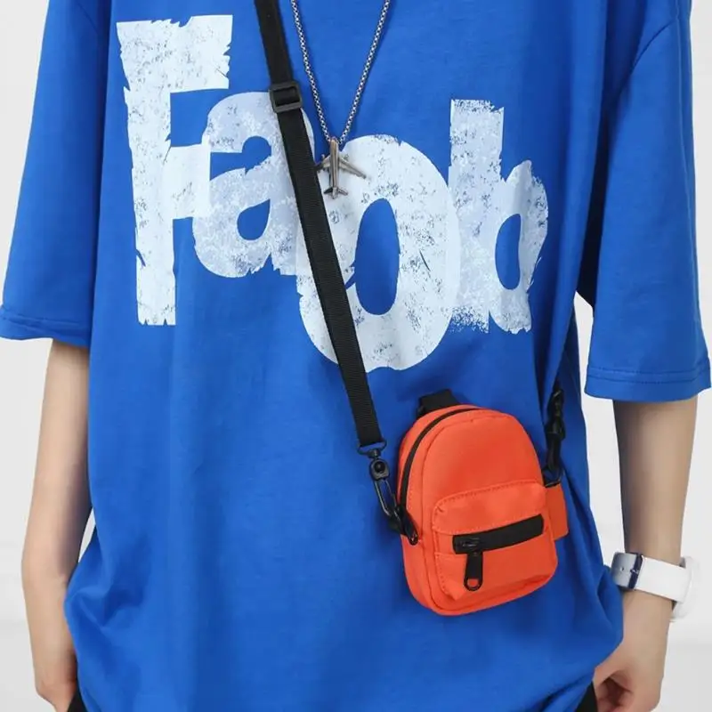 Нагрудная сумка мужская модная нейлоновая ткань легкая через плечо в корейском